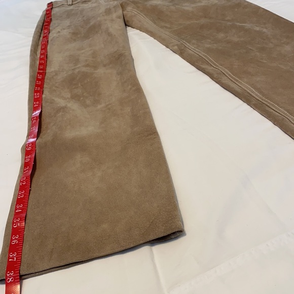 Loft Ann Taylor Soft Tan Leather Pants - Size 4 - Picture 11 of 15